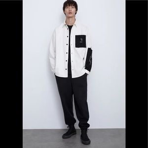 ZARA OVERSHIRT WITH PATCHES